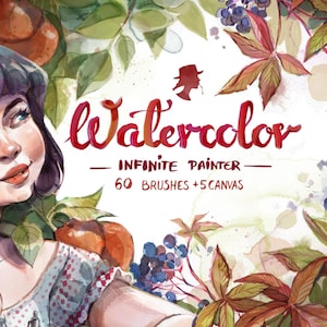 60 pennelli per acquerelli per Infinite Painter