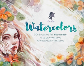 Watercolor Brushes for Procreate