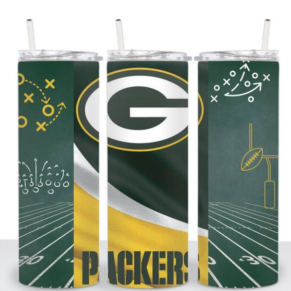 Green Bay Tumbler Wrap Sublimation Tumbler Wrap Cheese Head Wrap Tumbler