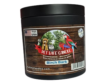 Birch Bark Candle, Camphoraceous Scent, Pet-Safe