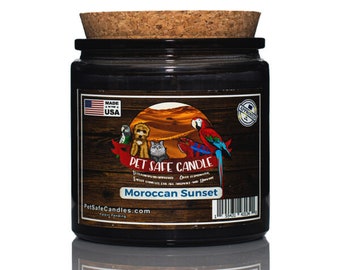 Moroccan Sunset Candle, Agadir-Inspired, Handcrafted