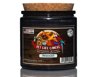 Wassail Candle: Spiced Apple & Brandy Scent, Pet Safe