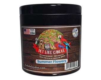 Summer Flowers Candle, Pet-Safe, Floral Fragrance