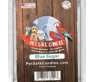 Blue Sugar Candle: Toasted Caramel, Pet Safe