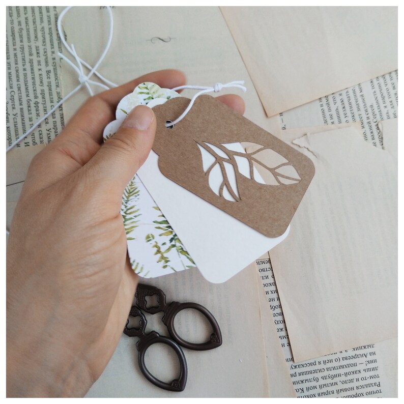 Download Gift tags with flowers Rose tag SVG Floral cut file ...