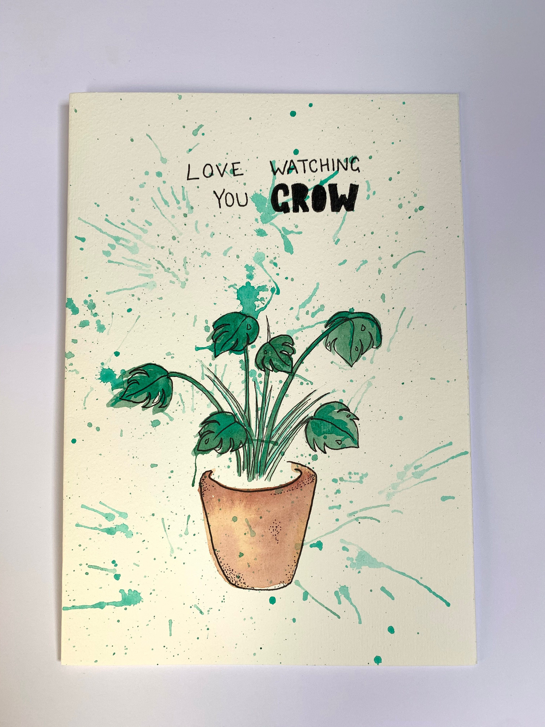 Love Watching You Grow Card Etsy