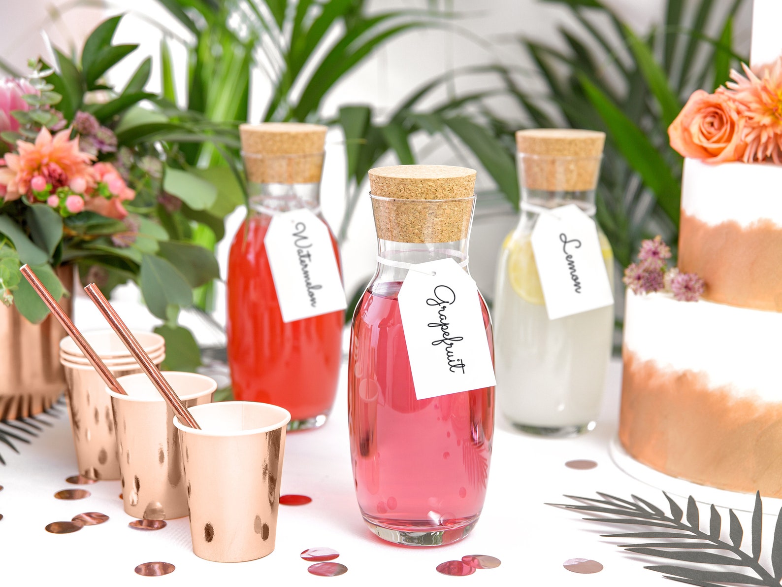 6 Rose Gold Cups Hen Party Rose Gold Team Bride Party Cups Etsy