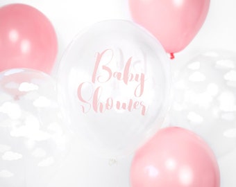 Pink Baby Shower Balloons: Girl Gender Reveal Party Decor (10 Pack)