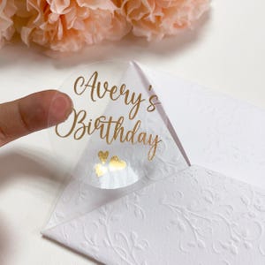Geburtstagsparty Folienaufkleber, Folienetiketten für jedes Alter, BULK-Packs, Umschlag Aufkleber, Geburtstagsgeschenkanhänger, Kinderpartyaufkleber, Geburtstagsgeschenke