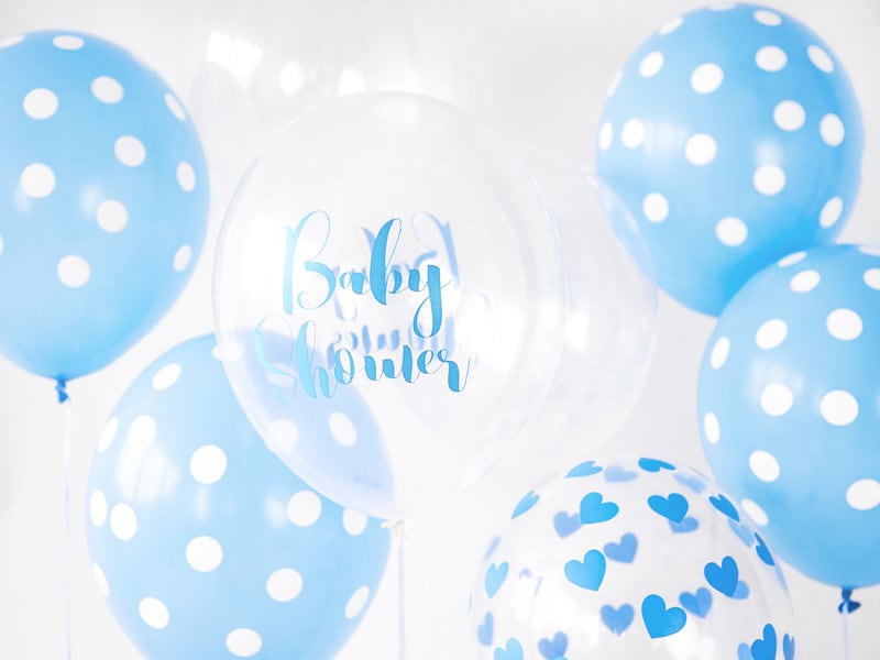 10 Blue Baby Shower Balloons Boy Baby Shower Decor Boy - Etsy