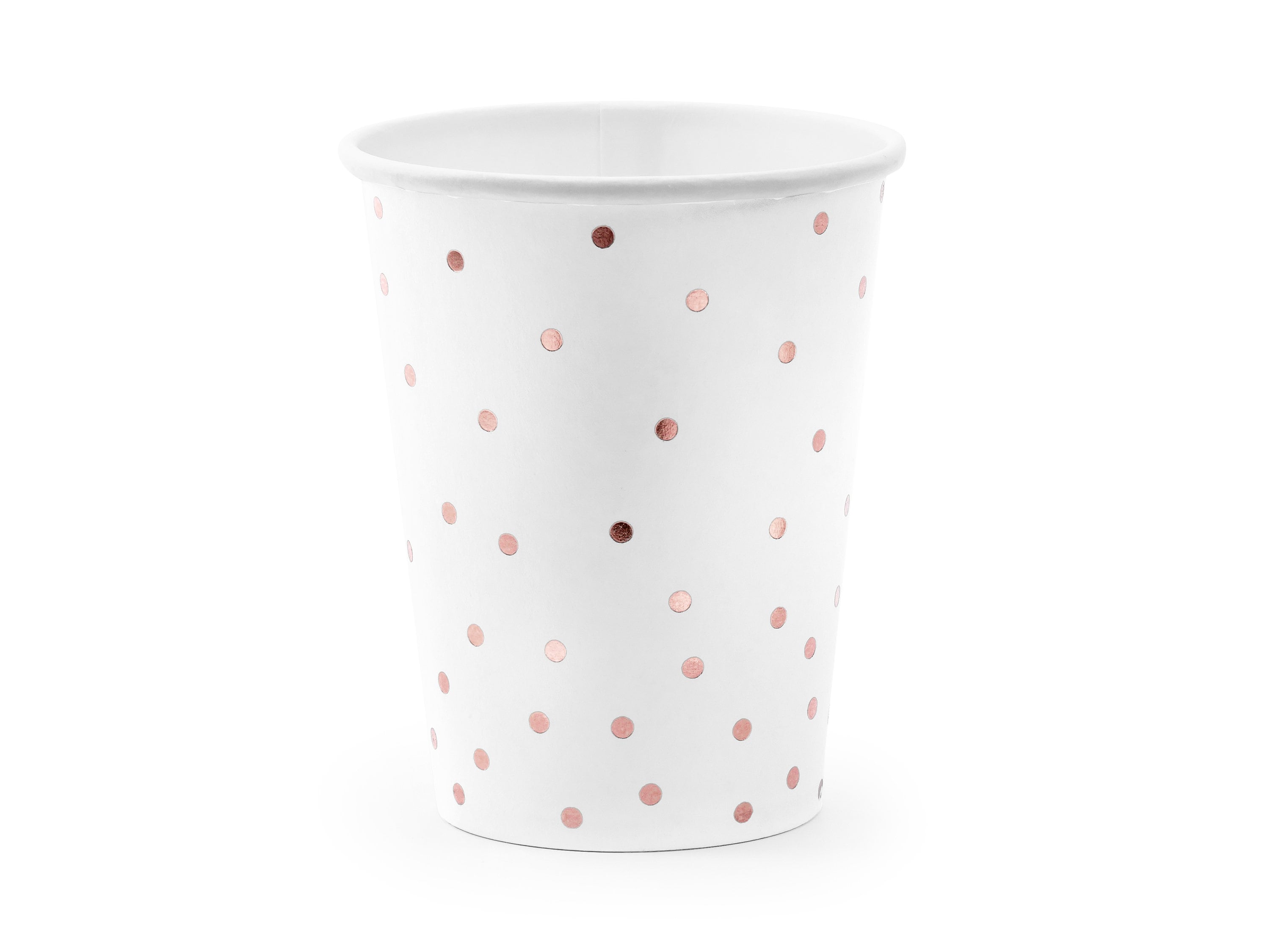 6 Rose Gold Polka Dot Paper Cups Birthday Party Decor Baby - Etsy