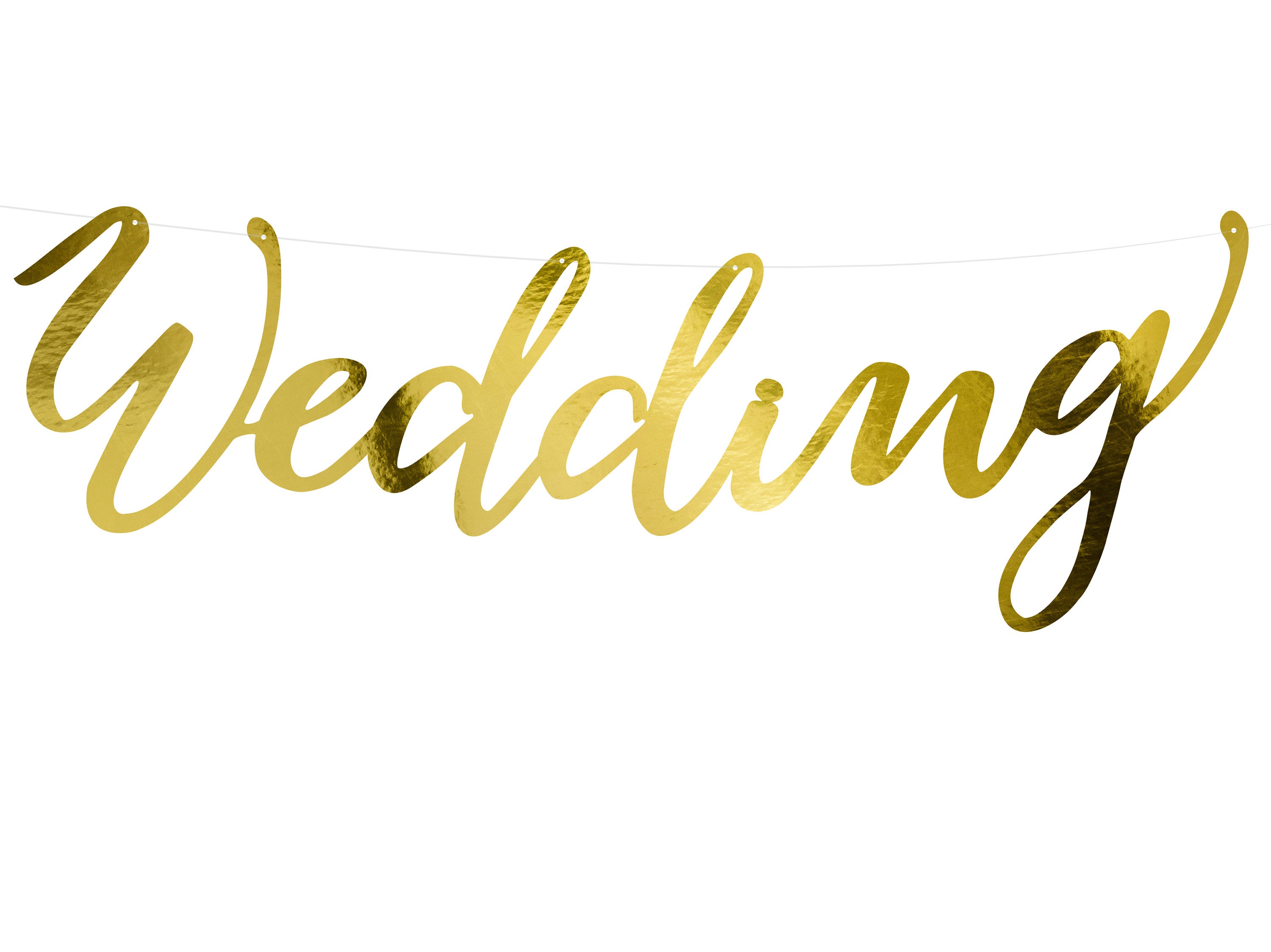 Gold Wedding Banner Wedding Paper Garland Wedding Reception Etsy
