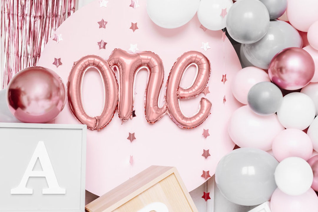 Rose Gold One 1st Birthday Balloon Rose Gold Number Balloon - Etsy