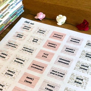 66 Bible tabs digital download - Pretty in pink