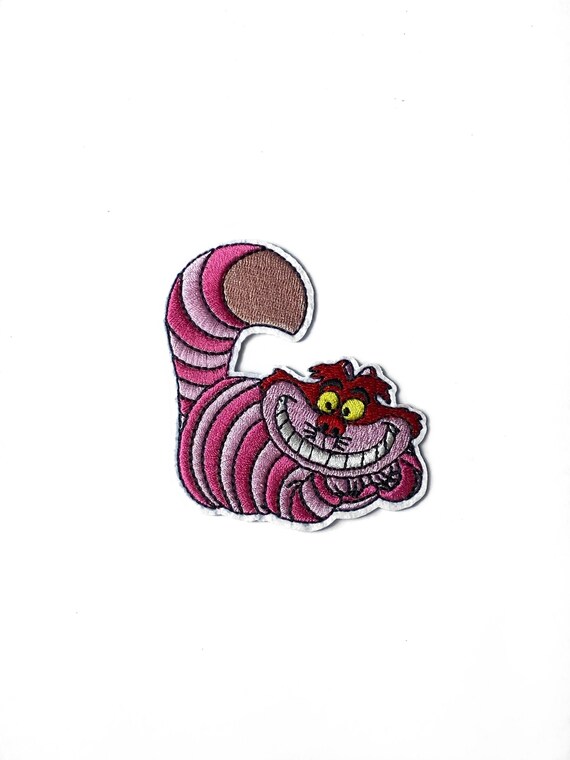 Cheshire Cat Patch Alice in Wonderland IronOn Patch Disney Etsy