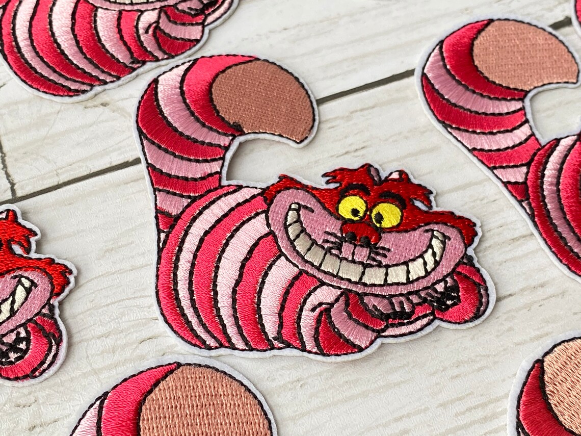 Cheshire Cat Patch Alice in Wonderland Ironon Patch Disney Etsy