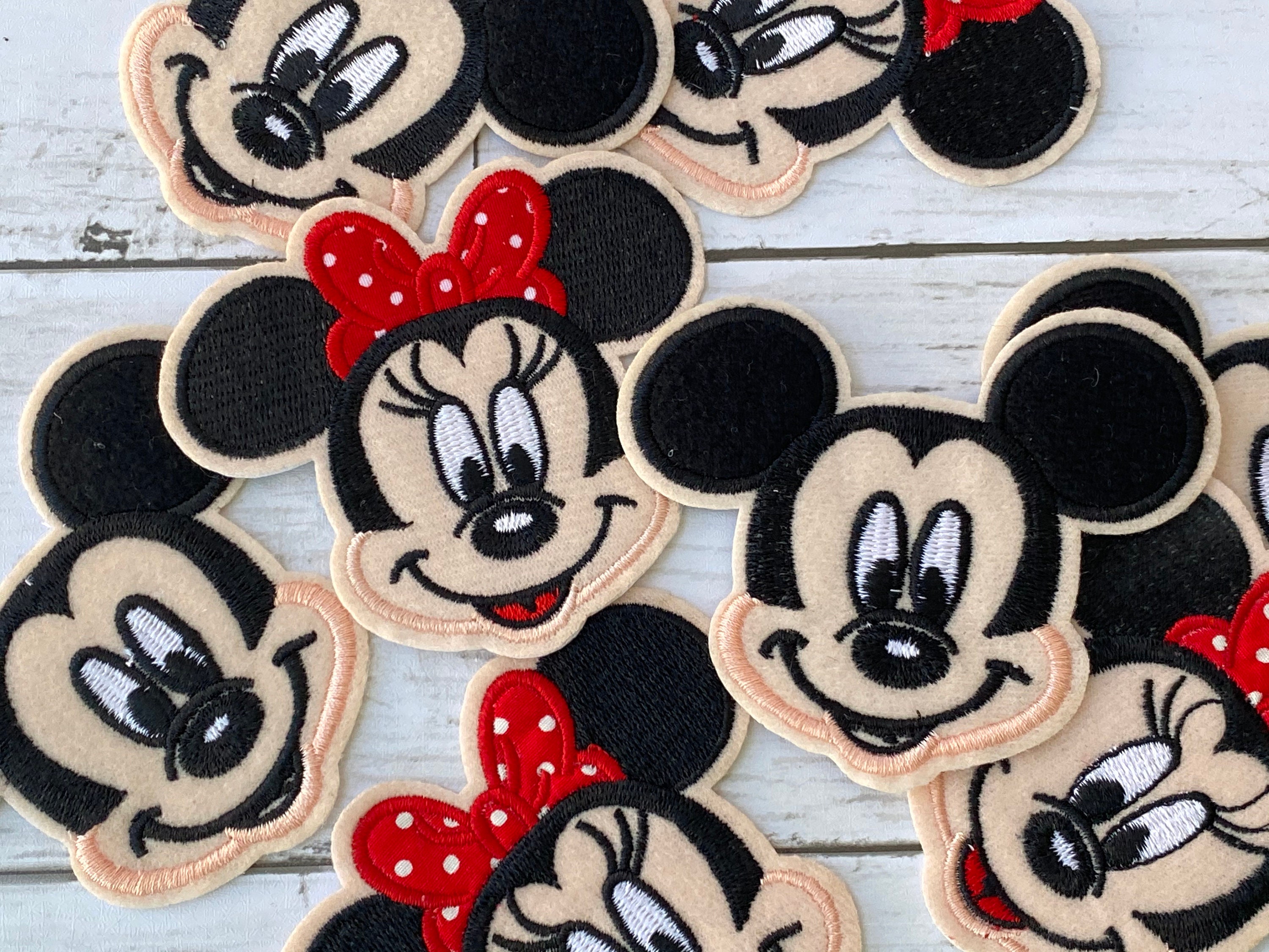 Minnie or Mickey Mouse Patch, Iron-On Patch, Disney Patch, Jacket Patch,  Patch for Jacket, DIY