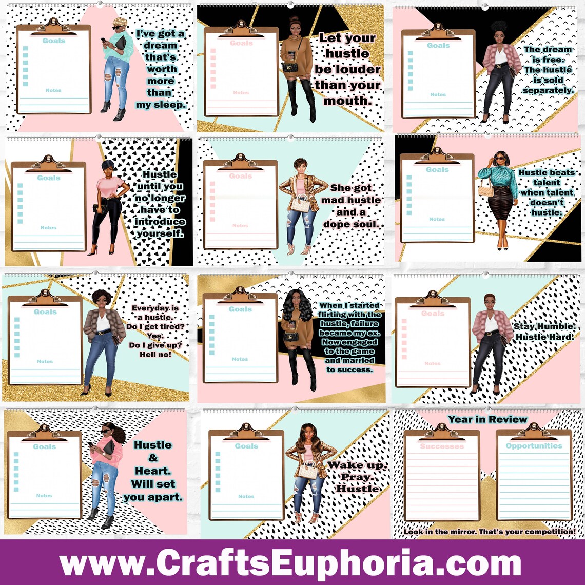 She Got Mad Hustle Calendar She Got Mad Hustle Mug Hustler Etsy
