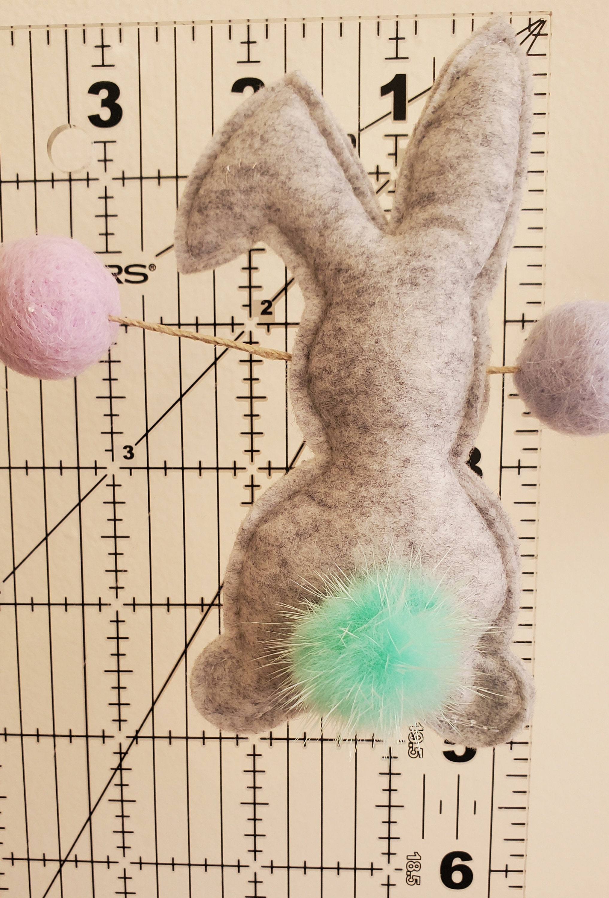 Easter Bunny Garland Felt Bunny Garland With Balls Easter - Etsy