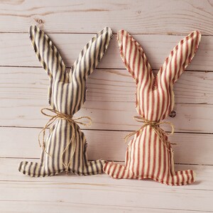 Easter bunny, Fabric bunny, Stuffed bunny, Easter decor,  Set of 2 fabric bunnies