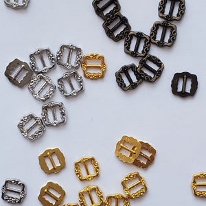 Mini buckle for doll clothes, shoes, 3.5mm inner size 10 pcs