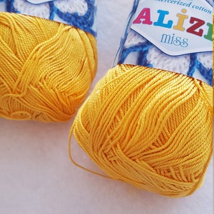 100% Mercerized cotton Alize miss 1.76 oz 305 yds