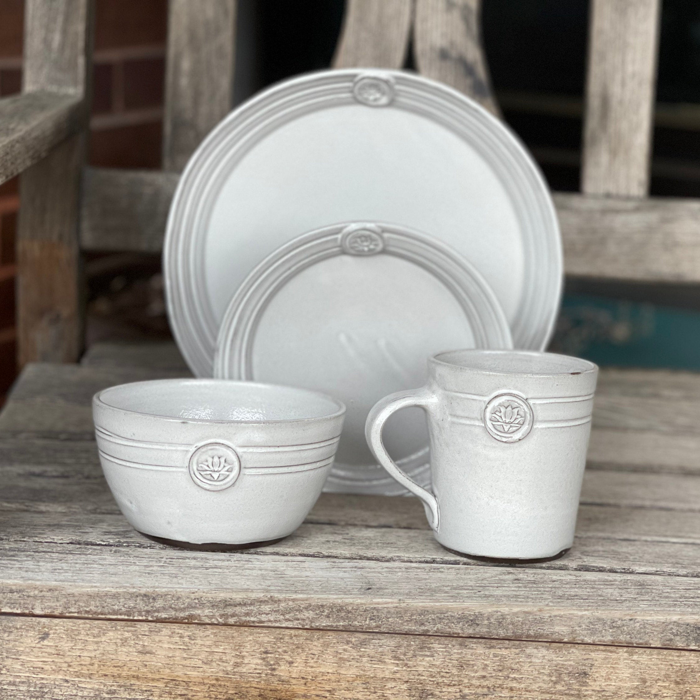 Handmade Pottery Dinnerware Dishes Set Our Classic Line in Etsy