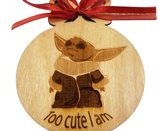 The Child Ornament, Christmas Ornament, Engraved ornament