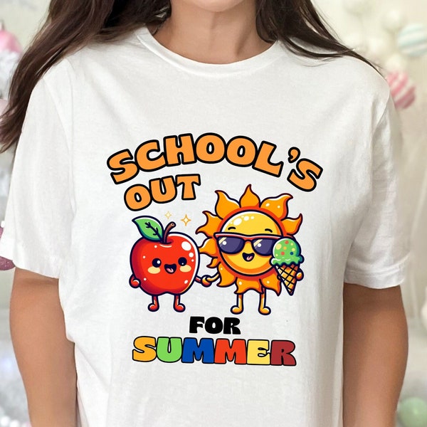 School is uit voor de zomer Kleuterjuf Laatste schooldag Cadeau T-shirt