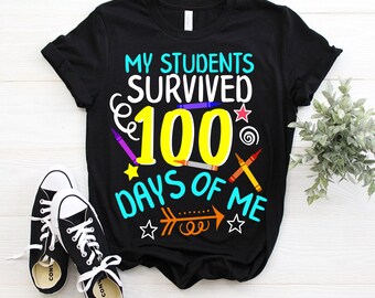 100 days yall | Etsy Ik overleefde 100 dagen school Mannen T shirt | Spreadshirt