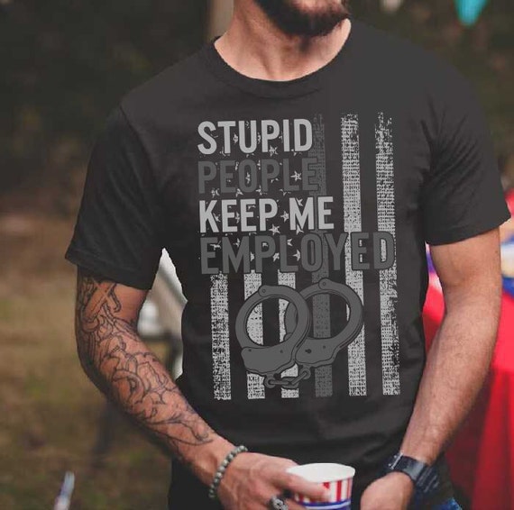 Funny Corrections Officer Shirt - Thin Gray Line T-Shirt Funny Corrections Officer Shirt - Thin Gray Line T-Shirt