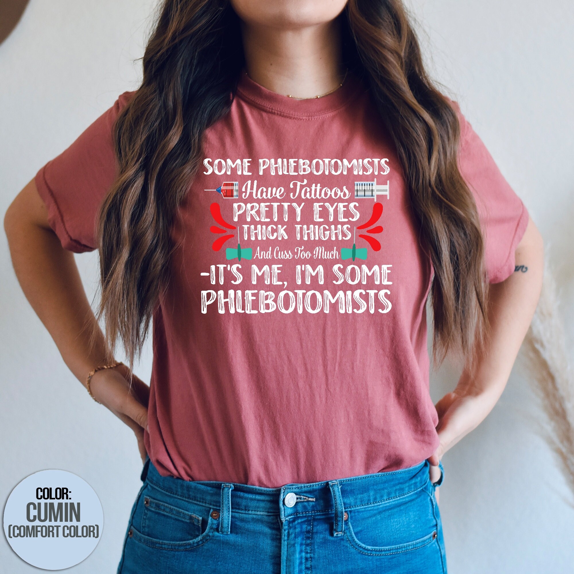 Phlebotomist Shirt Have Tattoos Pretty Eyes Thick Thighs and - Etsy New Zealand