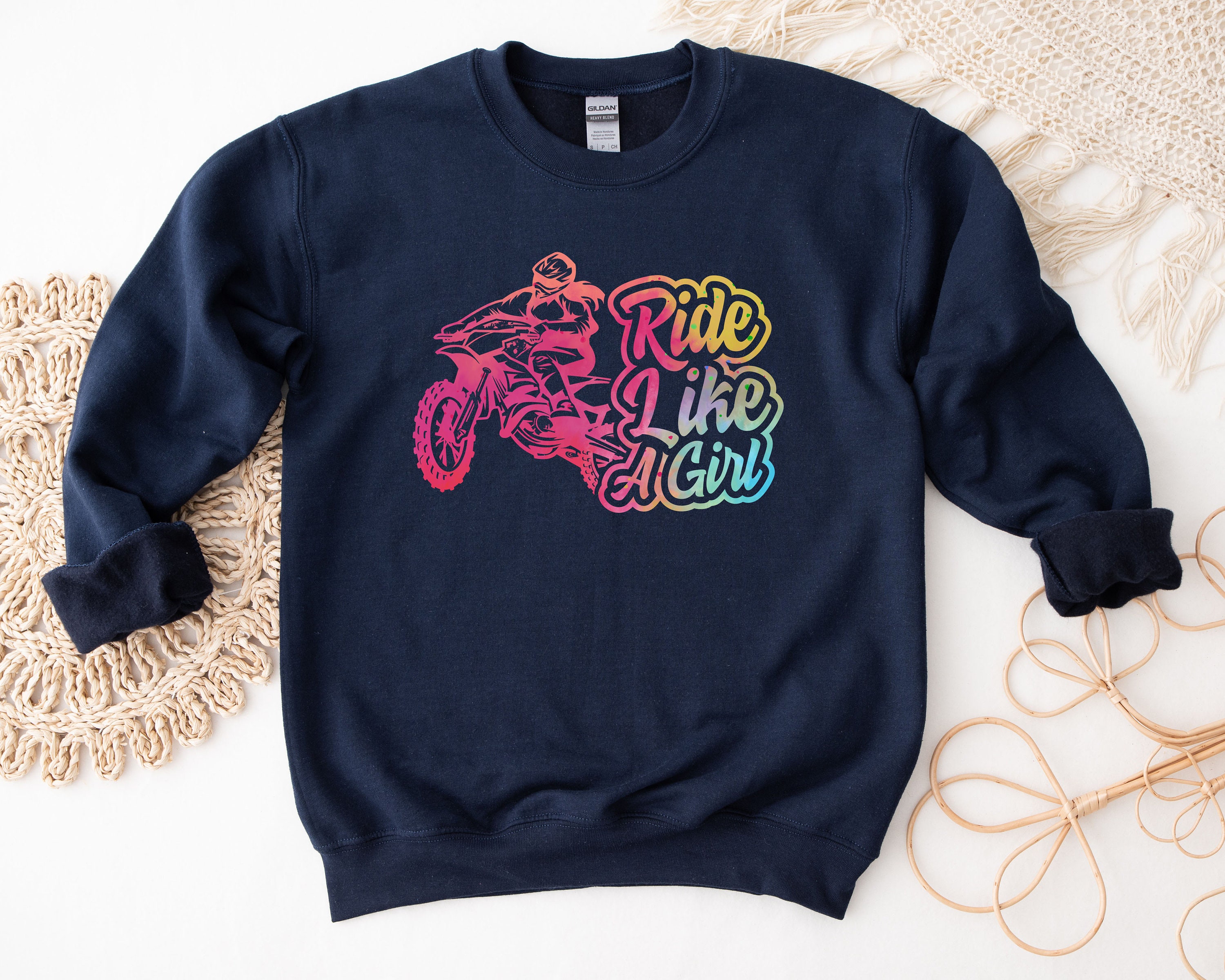 Ride Like A Girl Dirt Bike Motocross T-Shirt Ride Like A Girl Dirt Bike Motocross T-Shirt