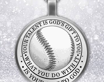 Baseball Necklace for Boys  Etsy