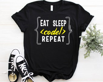 Eat Sleep Code | Etsy