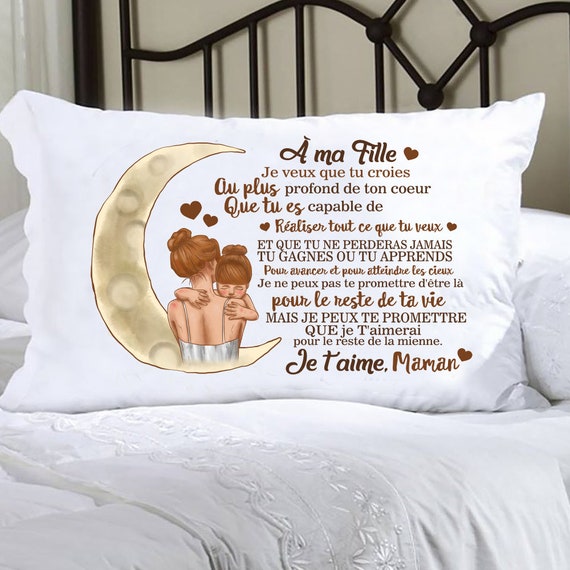 Taie D Oreiller A Ma Chere Fille Anniversaire Cadeau Etsy Canada