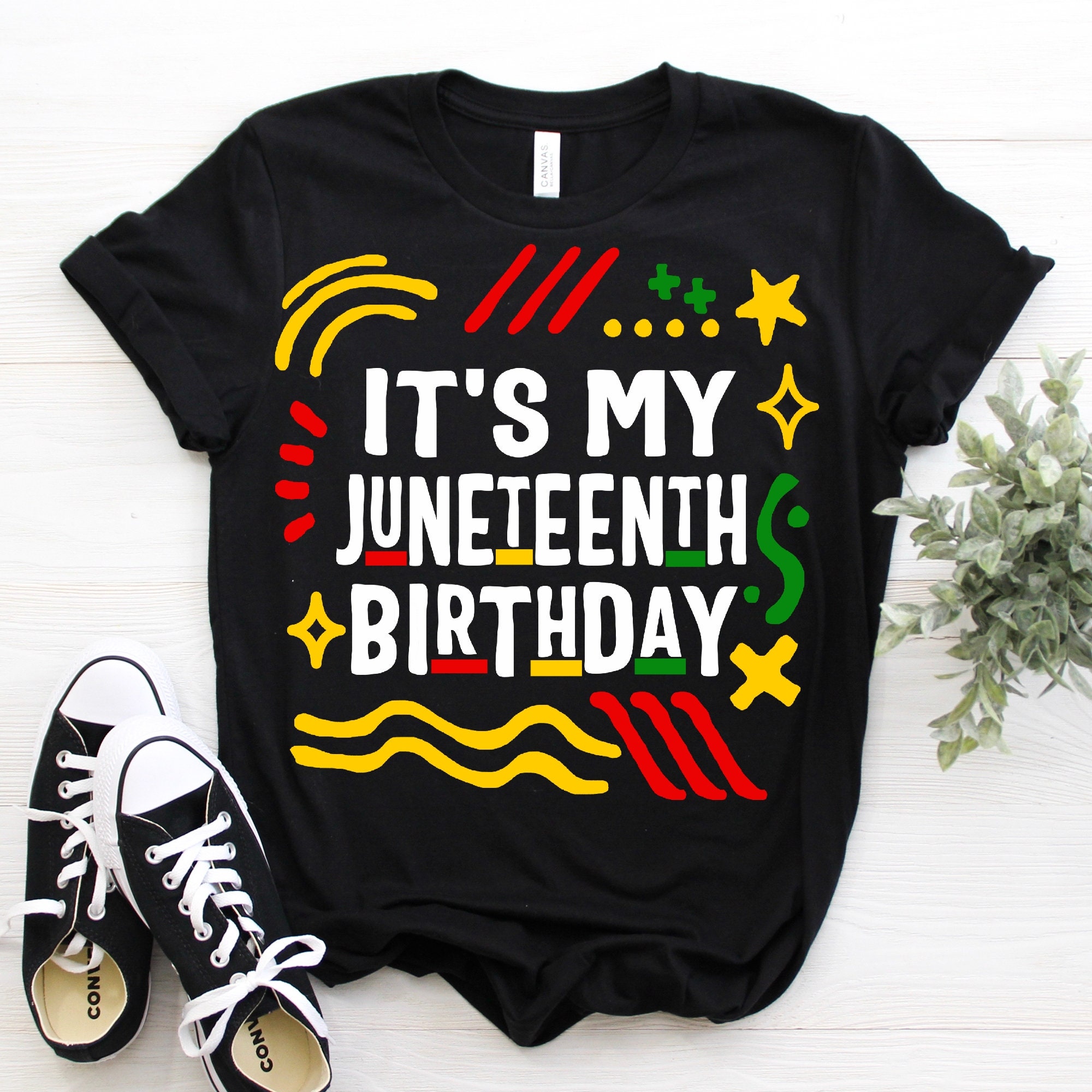 It's My Juneteenth Birthday, African American Melanin Celebration Of June 19th 1865 T Shirt