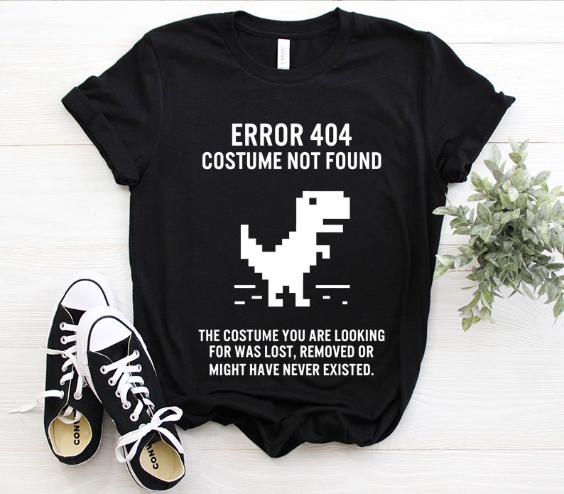 Halloween Error 404 Costume Not Found Lost Removed Never | Etsy