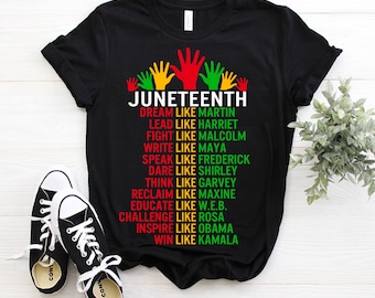 Juneteenth Tshirt, Juneteenth Shirt For Women Men Kids, Juneteenth, Black History Tee, independence day shirt, Black Leaders, June 19 1865