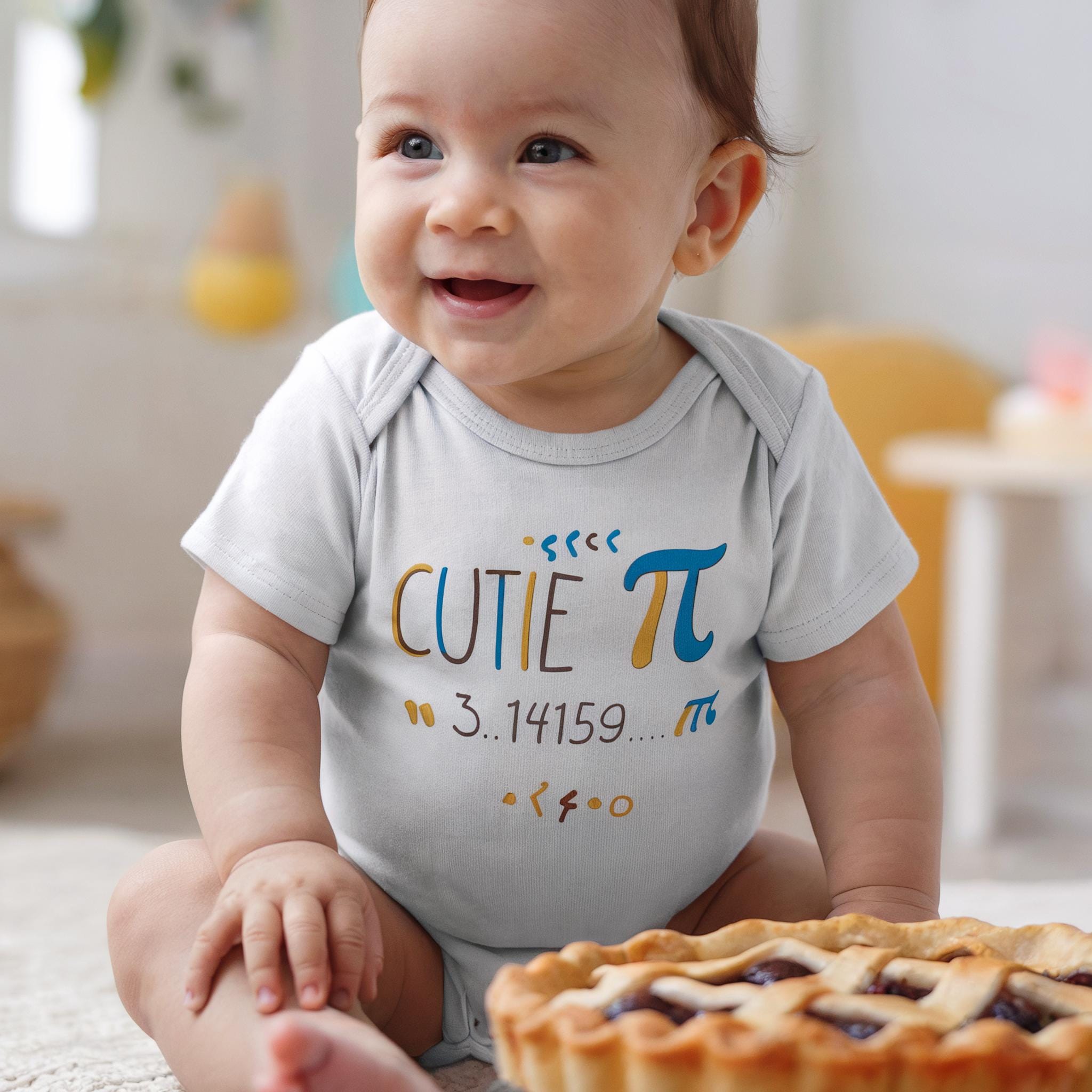 Cutie Pi Symbol Outfit Infant One Piece Pi day Funny Baby Bodysuit Math Lover Mathematics Teacher Celebration