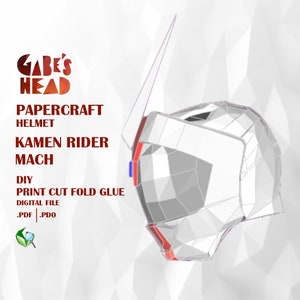 Kamen Rider Mach helmet (template)