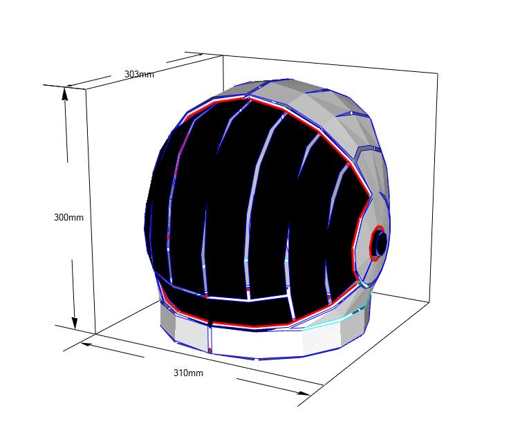 Astronaut Helmet Template Pdf Pdo - Etsy