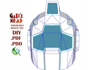 Gundam - RGM79GM - helmet - pepakura cosplay