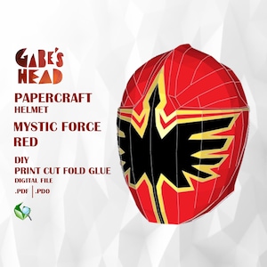 Ranger Red Helmet Mystic force template pdo pdf