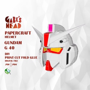Gundam G40 helmet template pdo