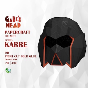 Star Wars Vision Lord Karre Helmet, Template, pdo file.