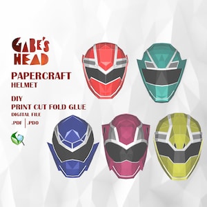 Kiramager Pack Helmets Pepakura, .pdo files, templates.