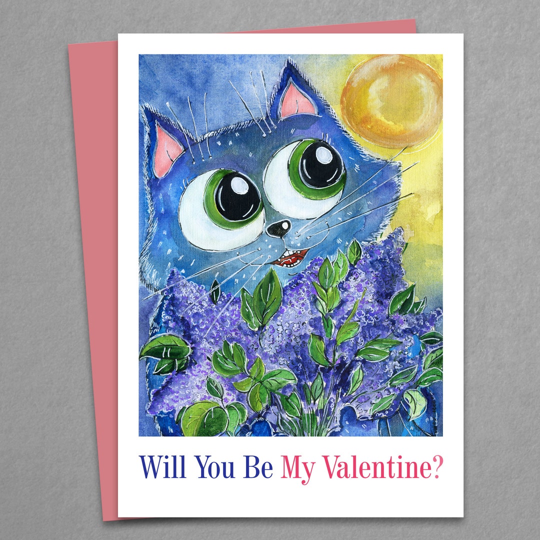 Will You Be My Valentine Card, Printable Instant Download Valentine ...