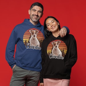 Sweat à capuche personnalisé pour animal de compagnie Sweat à capuche pour chien personnalisé avec photo de l'animal de compagnie + nom Sweat à capuche pour chien personnalisé Sweat à capuche pour chien personnalisé Pull à capuche pour animal de compagnie cadeau de Noël