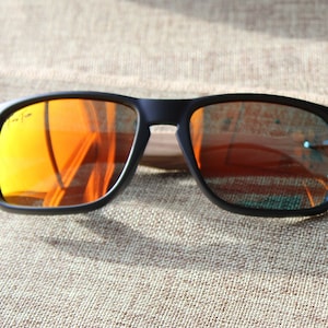 Polarized Zebra Wood Sunglasses Eco - Friendly Mens and Womens Wooden Sunglasses Sustainable Gifts